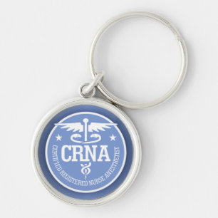 Geschenkideen des Caduceus CRNA Schlüsselanhänger