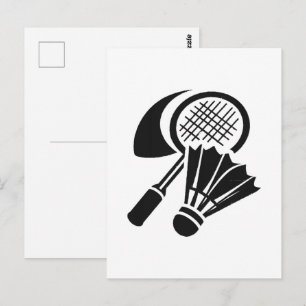 Geschenkideen für Badminton Postkarte