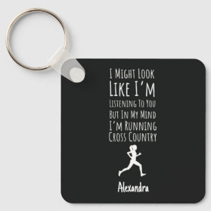 Geschenkideen für Cross Country Läufer Lustig Schlüsselanhänger