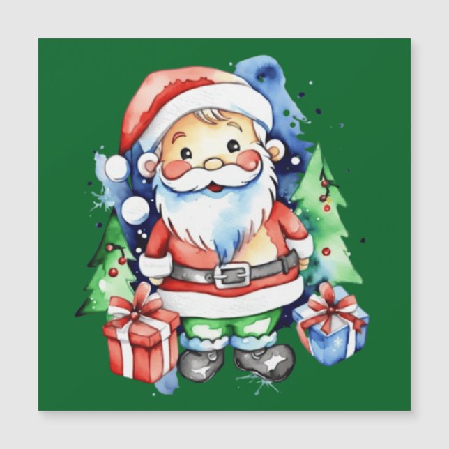 Geschenkideen für den Weihnachtsmann Magnetkarte (Vorderseite)