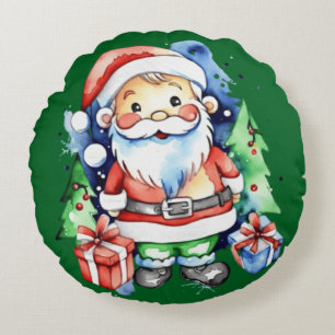 Geschenkideen für den Weihnachtsmann Rundes Kissen