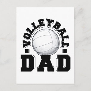 Geschenkideen für Volleyball-Väter im alten Stil Postkarte