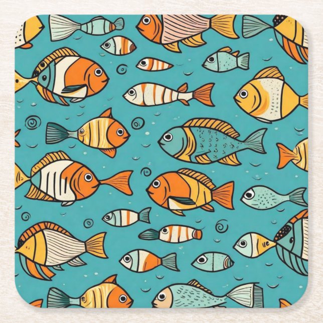 Geschenkideen Rechteckiger Pappuntersetzer (Vorderseite)