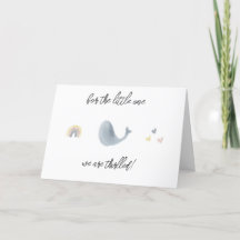 Geschenkkarte für Wale und Regenbows