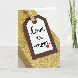 Geschenkkarte "Ich liebe dich, Mama" Karte