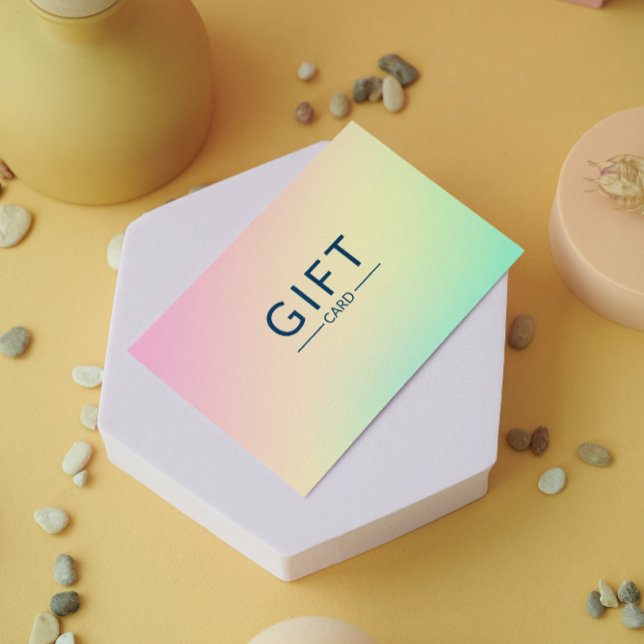 Geschenkkarte Pastel Holographic Salon (Pastel Holographic Salon Certificate Gift Card)