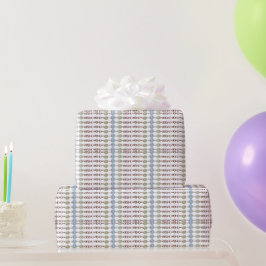 Geschenkkarton - Kupferketten und Glasperlen Geschenkpapier