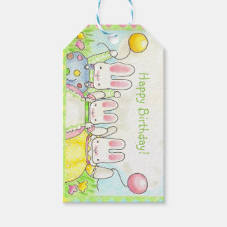 Geschenkmarke "Ballon Bunnies" Geschenkanhänger