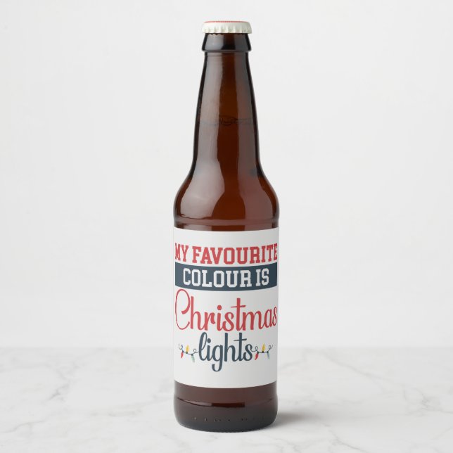 Geschenkmarke Bierflaschenetikett (Vorderseite)