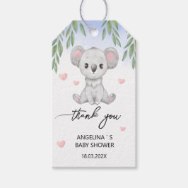 Geschenkmarke "Danke" für die Babydusche. Geschenkanhänger