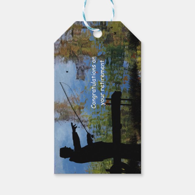 Geschenkmarke für ältere Menschen Geschenkanhänger (Vorderseite)