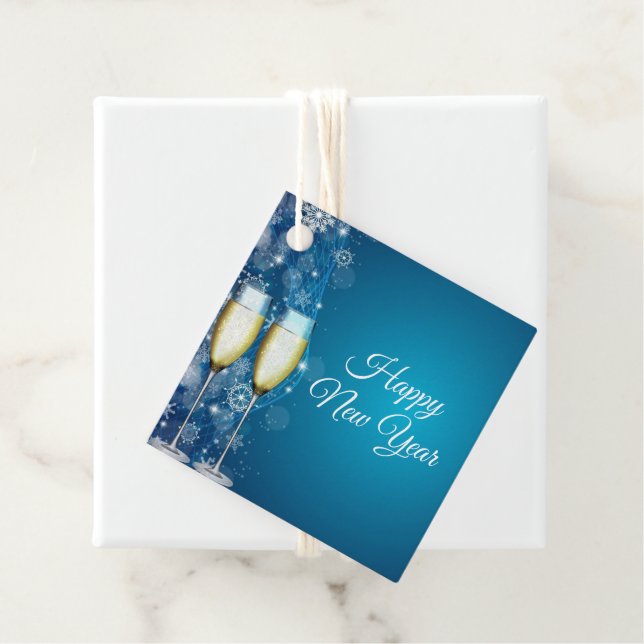 Geschenkmarke für das neue Jahr Geschenkanhänger (Beispiel)