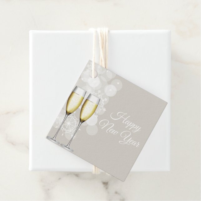 Geschenkmarke für das neue Jahr Geschenkanhänger (Beispiel)