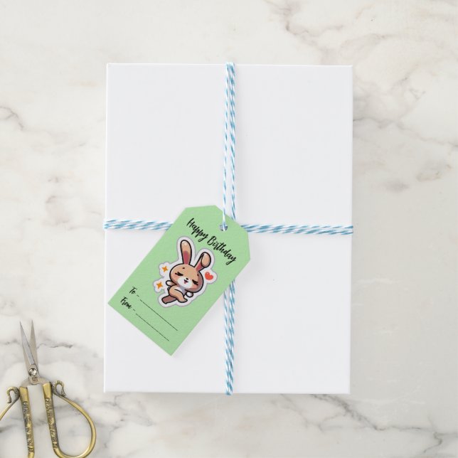 Geschenkmarke Geschenkanhänger (Mit Garn)