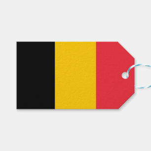 Geschenkmarke mit Flagge Belgiens Geschenkanhänger