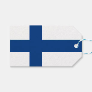 Geschenkmarke mit Flagge Finnlands Geschenkanhänger