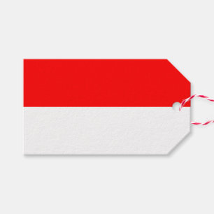 Geschenkmarke mit Flagge Indonesiens Geschenkanhänger