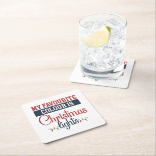 Geschenkmarke Rechteckiger Pappuntersetzer