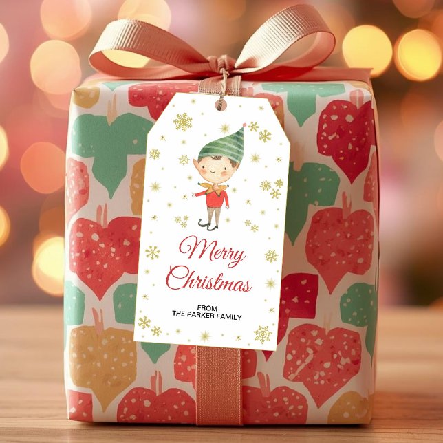 Geschenkmarken für Elf, Weihnachtsfavoriten Geschenkanhänger (Von Creator hochgeladen)