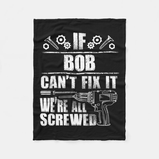 Geschenkname Fix Es Funny Geburtstag Personalisier Fleecedecke (Vorderseite)