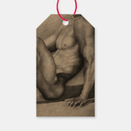 Geschenkpacker für Männer - Art Nacktmänner Body B Geschenkanhänger
