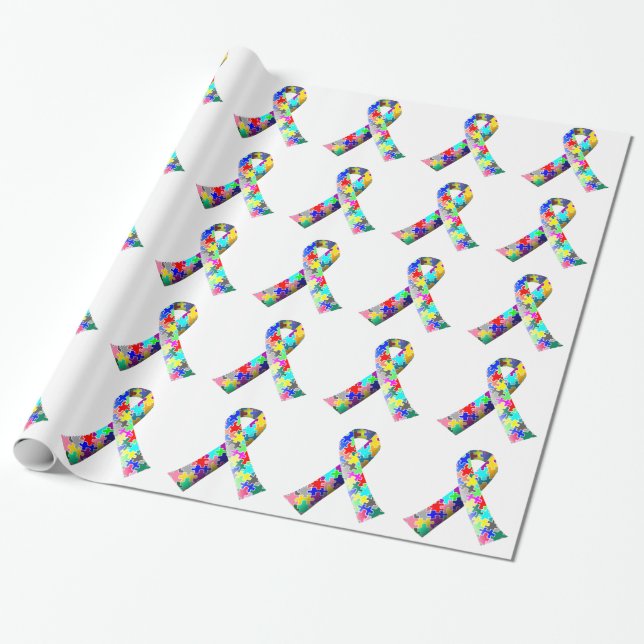 Geschenkpackung für Autismus-Bewusstsein Geschenkpapier (Ungerollt)