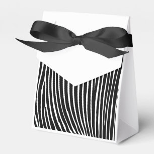 Geschenkpackung, schwarze Zebrastreifen Geschenkschachtel