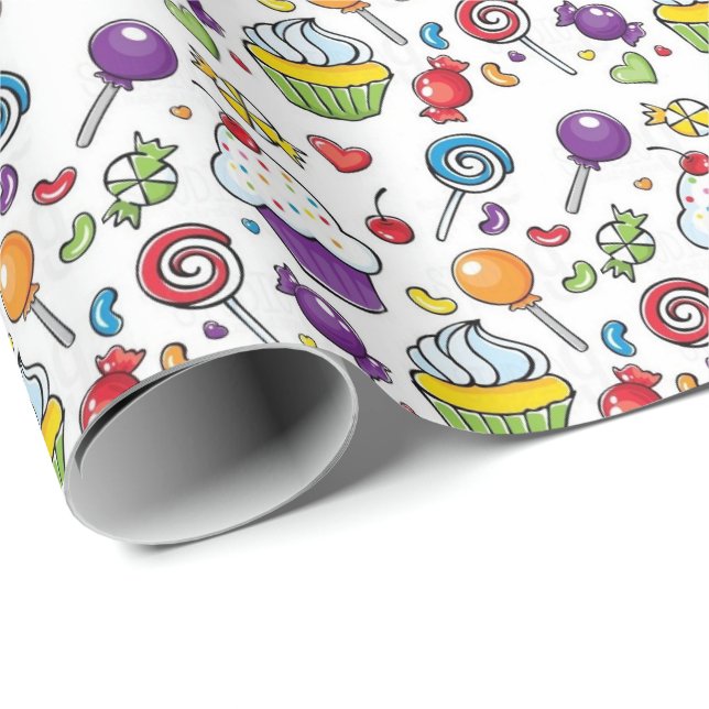 Geschenkpapier - Alles Süße (Rolleneckpunkt)