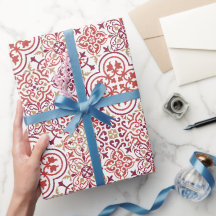 Geschenkpapier aus marokkanischem Fliesenmuster