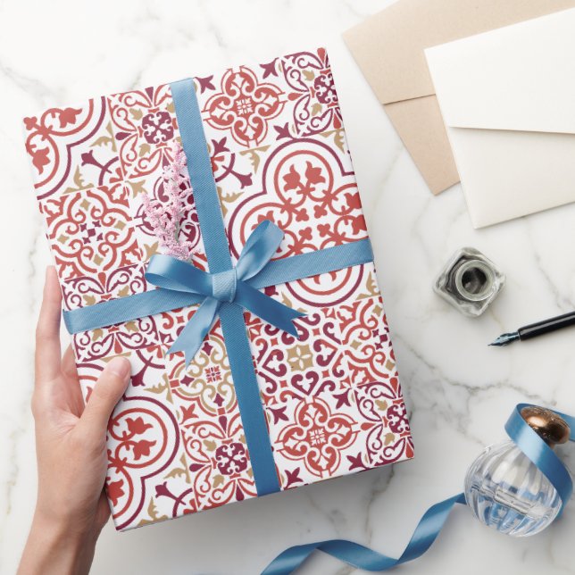 Geschenkpapier aus marokkanischem Fliesenmuster (Schenken)
