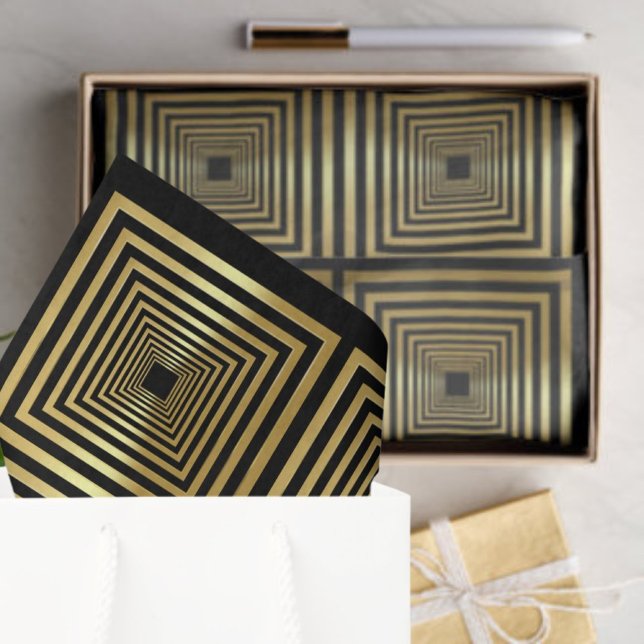 Geschenkpapier aus schwarzem Gold Seidenpapier (Von Creator hochgeladen)