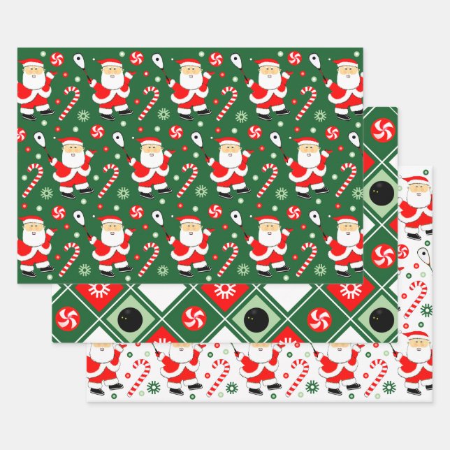 Geschenkpapier-Blätter für Squash Player Geschenkpapier Set (Set)