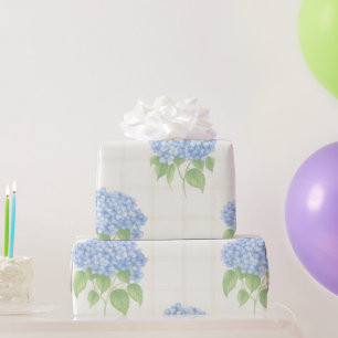 Geschenkpapier   Blaue Hortensie   Luxuriöses Elfe