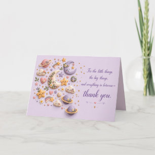 Geschenkpapier Dankeskarte