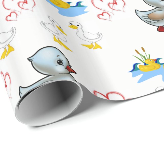 Geschenkpapier Enten (Rolleneckpunkt)