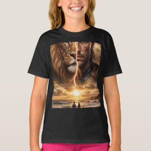 Geschenkpapier Epic Lion and Warrior Sunset T-Shirt