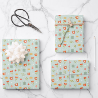 Geschenkpapier - Feiertags-Geschenkpapier Set