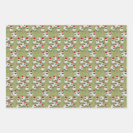 Geschenkpapier-Feiertagsset mit charmanten Schafen Geschenkpapier Set