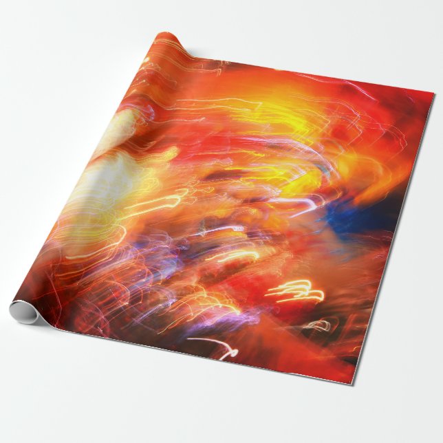 Geschenkpapier für Abstrakte Neonfarben (Ungerollt)