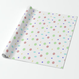 Geschenkpapier für farbige Punkte Muster