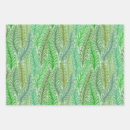 Geschenkpapier für grüne Blätter