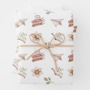 Geschenkpapier für jeden Buchliebhaber Set