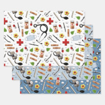 Geschenkpapier für Krankenschwestern