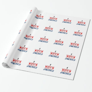 Geschenkpapier - Ich liebe Amerika
