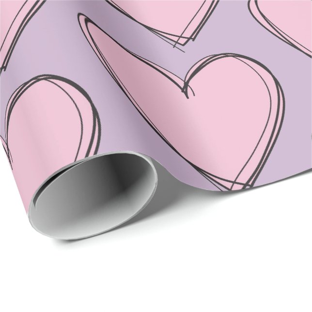 Geschenkpapier - Ich liebe dich! (Rolleneckpunkt)