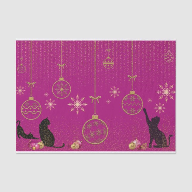 Geschenkpapier Katze Thema, Gatito Cat Seidenpapier (Vorderseite)