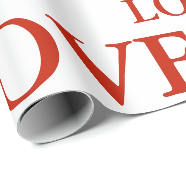 Geschenkpapier - LOVE (Rolleneckpunkt)