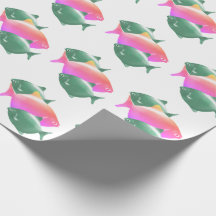 Geschenkpapier mit Fischmuster
