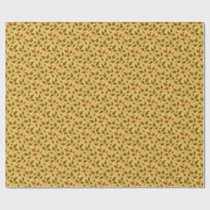 Geschenkpapier mit Herbstlaub