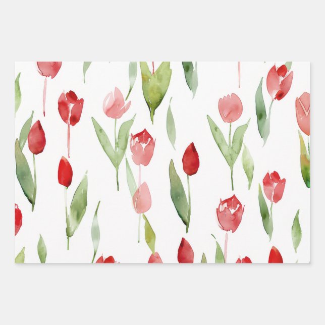 Geschenkpapier mit Lilies Design (Vorderseite)